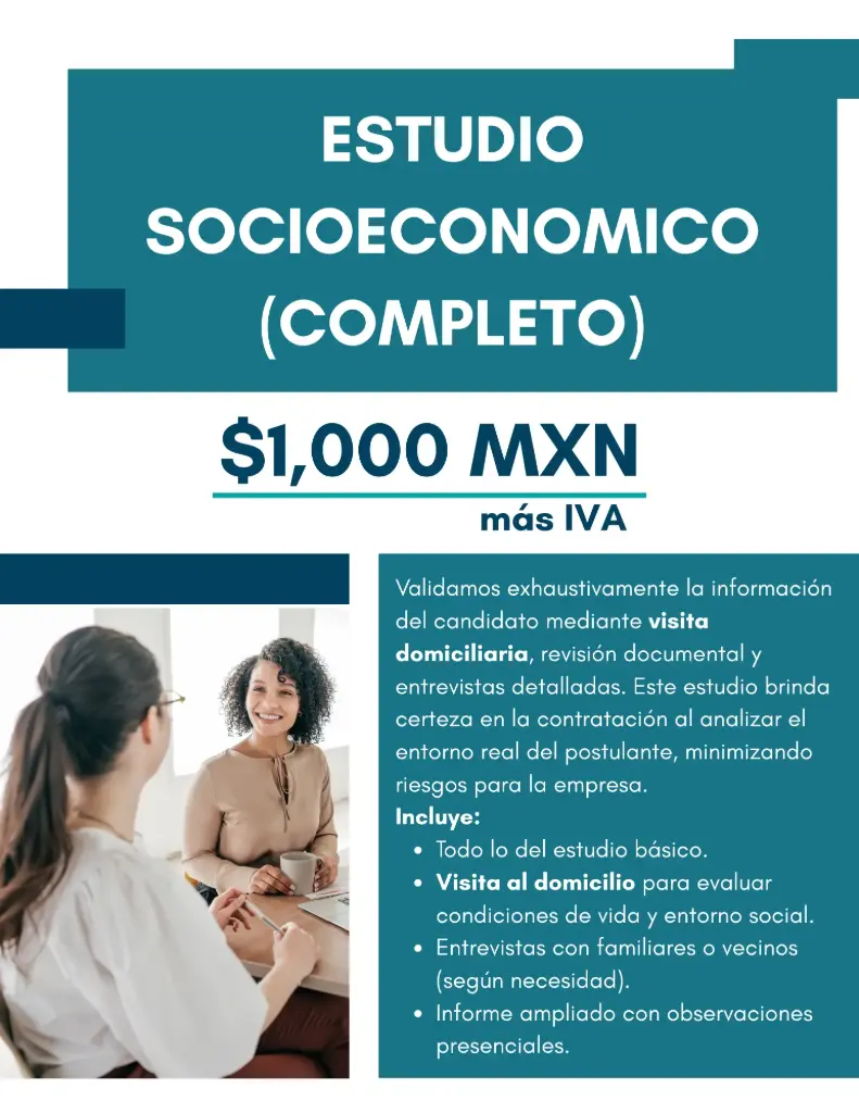 Estudio Socioeconómico Completo